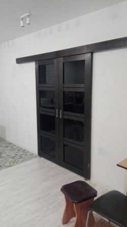 Двери межкомнатные раздвижные  экошпон (двойная)